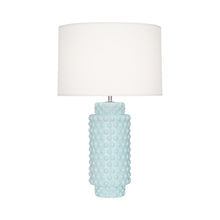 Load image into Gallery viewer, Dolly Table Lamp in Baby Blue/White (Large).