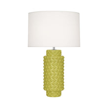Load image into Gallery viewer, Dolly Table Lamp in Citron/White (Large).