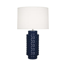 Load image into Gallery viewer, Dolly Table Lamp in Midnight Blue/White (Large).