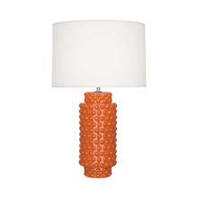 Load image into Gallery viewer, Dolly Table Lamp in Pumpkin/White (Large).