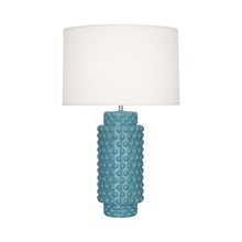Load image into Gallery viewer, Dolly Table Lamp in Steel Blue/White (Large).