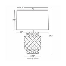 Load image into Gallery viewer, Dolly Table Lamp - line drawing.