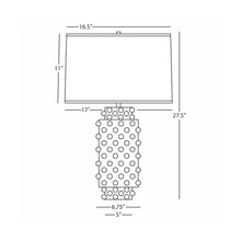 Load image into Gallery viewer, Dolly Table Lamp - line drawing.