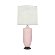 Load image into Gallery viewer, Hadrian Table Lamp in Matte Woodrose Glazed/Deep Patina Bronze.