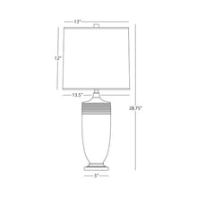 Load image into Gallery viewer, Hadrian Table Lamp - line drawing.