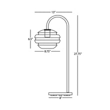 Load image into Gallery viewer, Horizon Table Lamp - line drawing.