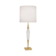 Load image into Gallery viewer, Juno Table Lamp in Modern Brass/Pearl.
