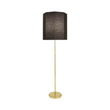 Load image into Gallery viewer, Kate Floor Lamp in Raven Black/Modern Brass.