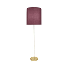 Load image into Gallery viewer, Kate Floor Lamp in Vintage Wine/Modern Brass.