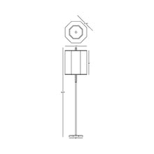 Load image into Gallery viewer, Kate Floor Lamp - line drawing.