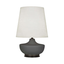 Load image into Gallery viewer, Nolan Table Lamp in Matte Ash/ Deep Patina Bronze.