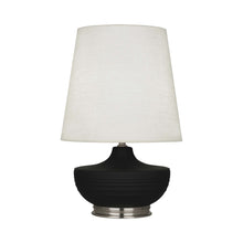 Load image into Gallery viewer, Nolan Table Lamp in Matte Dark Coal/ Dark Antique Nickel.