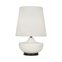 Load image into Gallery viewer, Nolan Table Lamp in Matte Lily/ Deep Patina Bronze.