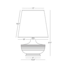 Load image into Gallery viewer, Nolan Table Lamp - line drawing.