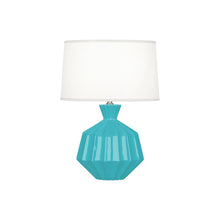 Load image into Gallery viewer, Orion Table Lamp in Egg Blue (Small).
