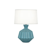 Load image into Gallery viewer, Orion Table Lamp in Matte Steel Blue (Small).