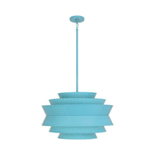 Load image into Gallery viewer, Pierce Large Pendant Light in Egg Blue Gloss.