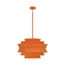 Load image into Gallery viewer, Pierce Large Pendant Light in Pumpkin Gloss.