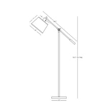 Load image into Gallery viewer, Real Simple Boom Floor Lamp - line drawing.