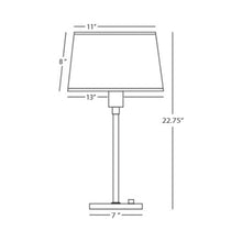 Load image into Gallery viewer, Real Simple Club Table Lamp - line drawing.