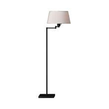Load image into Gallery viewer, Real Simple Swing Arm Floor Lamp in Matte Black.