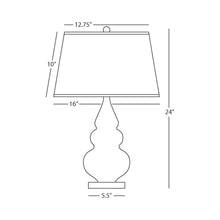Load image into Gallery viewer, Triple Gourd Accent Lamp - line drawing.