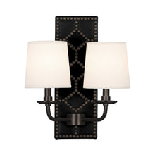Load image into Gallery viewer, Williamsburg Lightfoot Wall Light in Blacksmith Black/Deep Patina Bronze.