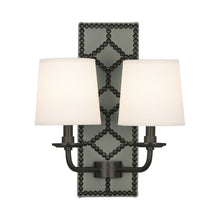 Load image into Gallery viewer, Williamsburg Lightfoot Wall Light in Carter Gray/Deep Patina Bronze.