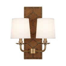 Load image into Gallery viewer, Williamsburg Lightfoot Wall Light in English Ochre/Aged Brass.