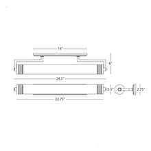Load image into Gallery viewer, Wyatt Wall Light - line drawing.