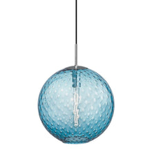 Load image into Gallery viewer, Rousseau Pendant Light Large/Polished Chrome/Blue.