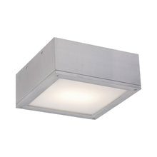 Load image into Gallery viewer, Rubix Outdoor LED Flush Mount Ceiling Light in Graphite (Large).