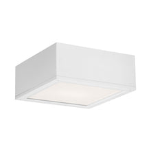 Load image into Gallery viewer, Rubix Outdoor LED Flush Mount Ceiling Light in White (Large).