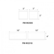Load image into Gallery viewer, Rubix Outdoor LED Flush Mount Ceiling Light - line drawing.