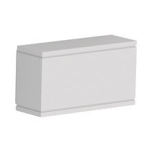 Load image into Gallery viewer, Rubix Rectangular Outdoor LED Wall Light in White (1-Light).