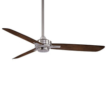 Load image into Gallery viewer, Rudolph Ceiling Fan in Brushed Nickel / Medium Maple.