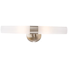 Load image into Gallery viewer, Saber Bath Vanity Light in Brushed Nickel.