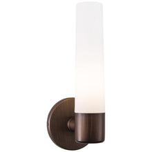 Load image into Gallery viewer, Saber Bath Wall Light in Painted Copper Bronze Patina.