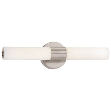 Load image into Gallery viewer, Saber II LED Bath Vanity Light in Brushed Nickel.