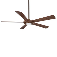 Load image into Gallery viewer, Sabot LED Ceiling Fan in Distressed Koa.