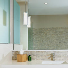 Load image into Gallery viewer, Sara Grande Pendant Light in bathroom.