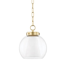 Load image into Gallery viewer, Sasha LED Pendant Light in Brass.