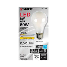 Load image into Gallery viewer, Medium Base A Type LED Bulb in Detail.