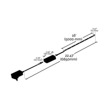 Load image into Gallery viewer, Starfish Wi-Fi Smart RGB And White Tuning LED Tape Light - line drawing.