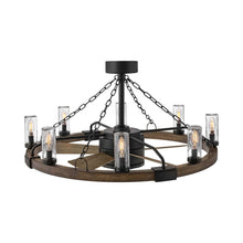 Load image into Gallery viewer, Sawyer LED Ceiling Fan in Matte Black.