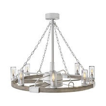 Load image into Gallery viewer, Sawyer LED Ceiling Fan in Detail.