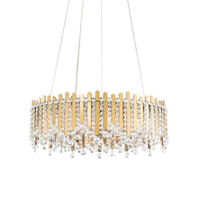 Load image into Gallery viewer, Chatter Round Pendant Light in Stainless Steel (12-Light).