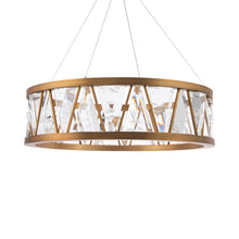Load image into Gallery viewer, Corinth LED Pendant Light in Aged Brass.