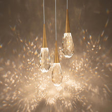 Load image into Gallery viewer, Hibiscus LED Multi Light Pendant Light in Detail.