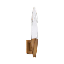 Load image into Gallery viewer, Kindjal LED Bath Wall Light in Aged Brass.